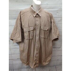 Magnum Short Sleeve Shirt Tactical Khaki Vented Size 2XL